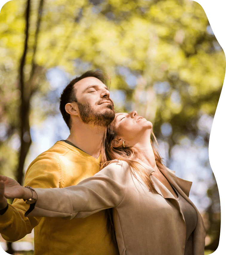 couple embracing each other